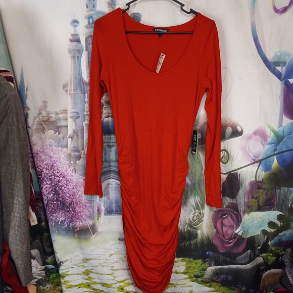 Express nwts red dress - Picture 2 of 10